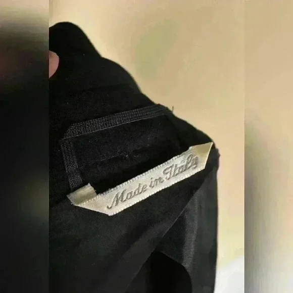 MAX MARA Navy Blue Stretch Unlined Merino  Wool Blazer Jacket 36EU 4US Italy - Picture 8 of 11